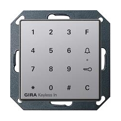 Gira Gira Keyless In klaw.kod. Gira E22 kolor aluminium