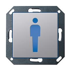 Gira Lampka orientacyjna LED WC Panowie Gira E22 aluminium