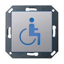 Gira Lampka orientacyjna LED WC niepełno spr. Gira E22 aluminium