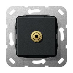 Gira Bagnet mini 3,5 mm Przejściówka Urz ądz podtynk. czarny mat System 55