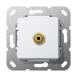 Gira Bagnet mini 3,5 mm Rozgałęźnik kabl . Urządzenie podtynk. biały System 55