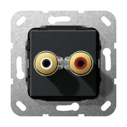 Gira WBT-0710 Cu nextgen™ Przyłącze śrub owe Urządz podtynk. czarny mat System 55
