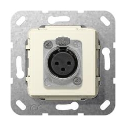 Gira Gniazdo XLR seria D Urządzenie podt ynk. kremowy System 55