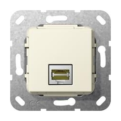 Gira MJ RJ45 kat. 6A 10 GB LSA Plus Urzą dzenie podtynk. kremowy System 55