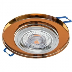 glasso-o-a oprawa szklana okrągła amber wawa-309738
