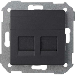 KONTAKT-SIMON Simon 82 gniazdo 2x RJ45 kat. 6 grafit