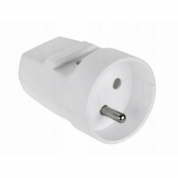 ELGOTECH Gniazdo przenośne z/u 16A 250V białe G-10