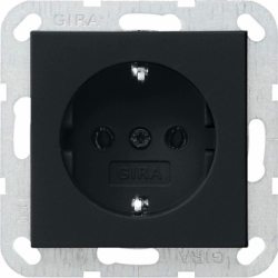 Gira Gniazdo SCHUKO System 55 czarny mat