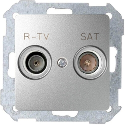 KONTAKT-SIMON Simon 82 gniazdo TV-R-SAT końcowe antenowe aluminium
