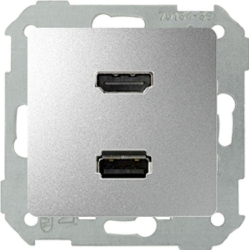 KONTAKT-SIMON Simon 82 gniazdo USB + HDMI (V1.4) żeńskie aluminium
