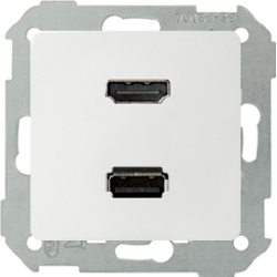 KONTAKT-SIMON Simon 82 gniazdo USB + HDMI (V1.4) żeńskie białe