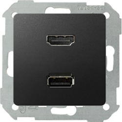 KONTAKT-SIMON Simon 82 gniazdo USB + HDMI (V1.4) żeńskie grafit