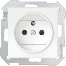 KONTAKT-SIMON Simon 82 gniazdo z/u pojedyncze białe 16A 250V