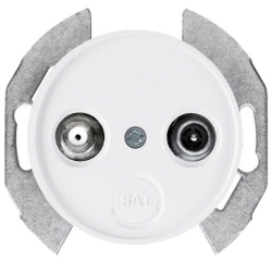 HAGER POLO Berker R.classic gniazdo RTV biały 53455012+12032089