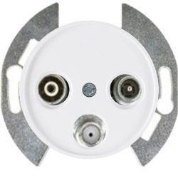 HAGER POLO Berker R.classic gniazdo RTV- SAT biały 53455312+12032089