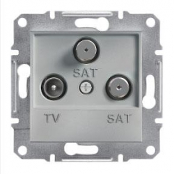SCHNEIDER ELECTRIC ASFORA Gniazdo antenowe RTV-SAT-SAT końcowe 1dB aluminium EPH3600161