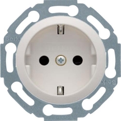 HAGER POLO Berker 1930 Gniazdo z/u schuko 230V biały 474520