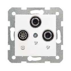 VIKO Panasonic KARRE Gniazdo antenowe TV-2xSAT końcowe biały 90963653