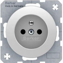 HAGER POLO Berker R.1/R.3 gniazdo poj. z/u białe 396380+3965762089