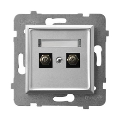 OSPEL ARIA Srebro Gniazdo kwipotencjalne podwójne GPE-2U/m/18