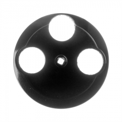 HAGER POLO 1930 Element centralny do gniazda antenowego RTV-SAT czarny 106421