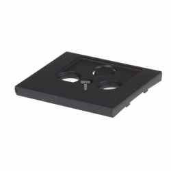 HAGER POLO K.1 Element centralny do gniazda antenowego antracyt RTV i RTV-SAT
