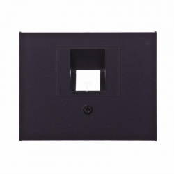 HAGER POLO K.1 Element centralny do gniazda UAE RJ11 RJ12 RJ45 antracyt
