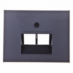 HAGER POLO K.1 Element centralny antracy t do gniazda UAE RJ11 RJ12 RJ45