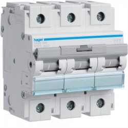 HAGER POLO Wyłącznik nadprądowy 3P B 125A 15kA AC HMB399