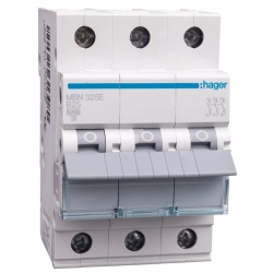 HAGER POLO Wyłącznik nadprądowy 3P B 25A 6kA AC MBN325E