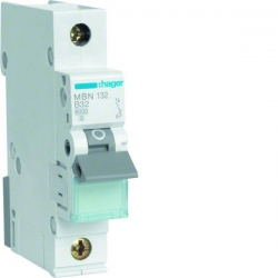 HAGER POLO Wyłącznik nadprądowy 1P B 32A 6kA AC MBN132E