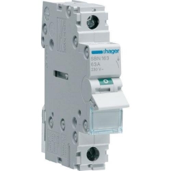 HAGER POLO Rozłącznik modułowy 63A 1P SBN163