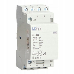 Stycznik modułowy 25A 4NO 230V LC-Tec EBS6CH 2M 5902838493076