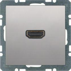 HAGER POLO Berker Q.1 Q.3 Q.7 Gniazdo pojedyncze HDMI alu aksamit 3315436084