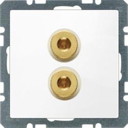 HAGER POLO Berker Q.1 Q.3 gniazdo głośni kowe High End białe 450502+11966089