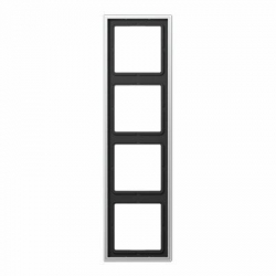Jung LS990 ramka 4-krotna aluminium AL2984