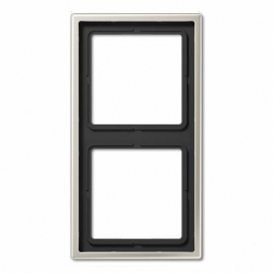 JUNG LS990 Ramka 2-krotna, stal ES2982