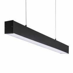 Kanlux  oprawa liniowa AL 4LED 120-MPR-B pod tuby LED T8, czarna, dł. 1240mm