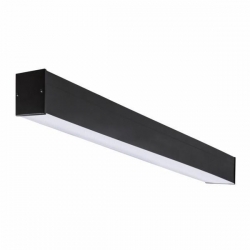Kanlux oprawa liniowa pod tuby LED T8 AL 4LED 120-MPR-B-NT, czarna, d.,1240mm