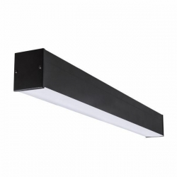 Kanlux oprawa liniowa pod tuby LED T8 AL 4LED 60-MPR-B-NT, czarna, dł.630mm