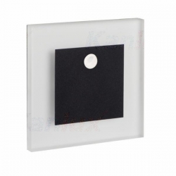 Kanlux oprawa schodowa APUS LED PIR B-WW, ciepła biała, 3000K,12 DC, 0,8W, 13lm,  czarna, z czujnikiem ruchu