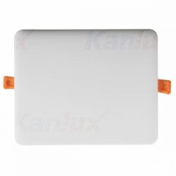 Kanlux oprawa AREL LED DL 25W-WW ciepła biała, 3000K, 2260lm, kwadrat, IP65, ultra cienka 9mm, 215x215mm
