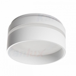 Kanlux  oprawa sufitowa wpuszczna GOVIK -ST DSO-W, biała, mleczna szybka, dodatkowy pierścień świetlny przy suficie, odlew aluminium