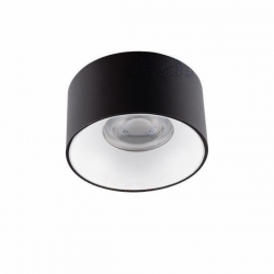 Kanlux oprawa sufitowa wpuszczana MINI RITI GU10 B/W, czarno-biała, odlew aluminium