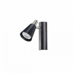Kanlux oprawa ścienno-sufitowa SEMPRA EL-1I B-SR, czarna, 1x GU10, spot, regulowana