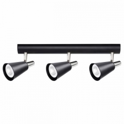 Kanlux oprawa ścienno-sufitowa SEMPRA EL-3I B-SR, czarna, 3 x GU10, spot, regulowna