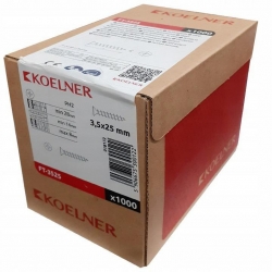 KOELNER Wkręt do płyt G-K 3,5x25 do drewna FT-3525