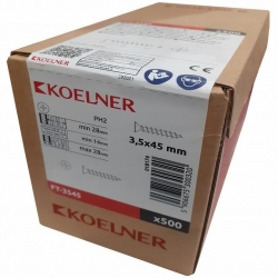 KOELNER Wkręt do płyt G-K 3,5x45 do drewna FT-3545