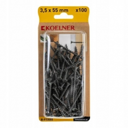 KOELNER Wkręt do płyt G-K 3,5x55 do drewna 100szt. B-FT3555