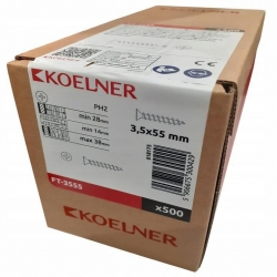 KOELNER Wkręt do płyt G-K 3,5x55 do drewna FT-3555